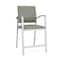 Lesro Newport Hip Chair Metal Frame, Silver, OH Eucalyptus Upholstery NP1161 - alternate 1